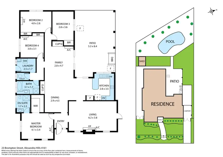 Floorplan of Homely house listing, 23 Brompton Street, Alexandra Hills QLD 4161