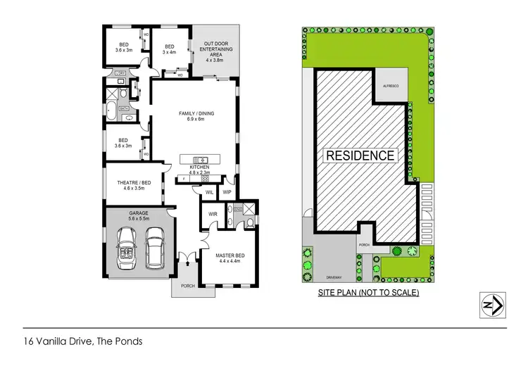 Floorplan of Homely house listing, 16 Vanilla Drive, The Ponds NSW 2769