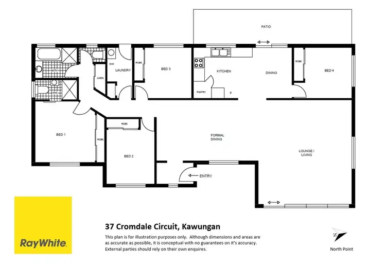 Floorplan of Homely house listing, 37 Cromdale Circuit, Kawungan QLD 4655