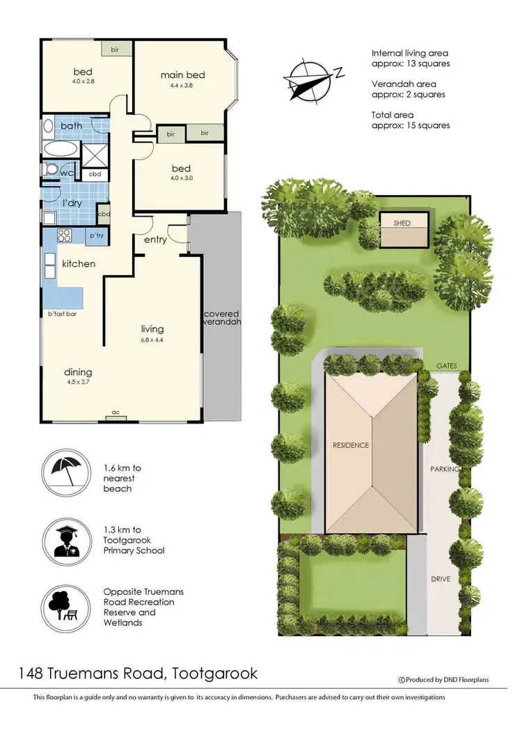 Floorplan of Homely house listing, 148 Truemans Road, Tootgarook VIC 3941