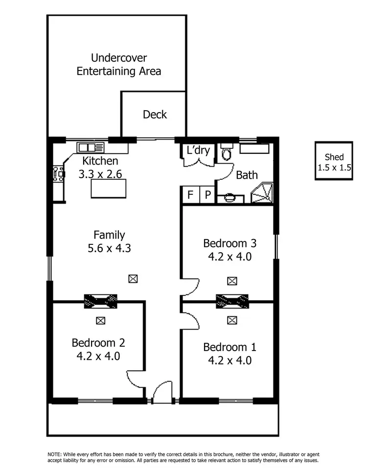 Floorplan of Homely house listing, 11a Rosetta Street, Rosewater SA 5013