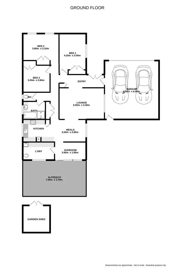 Floorplan of Homely house listing, 39 Melrose Drive, West Wodonga VIC 3690