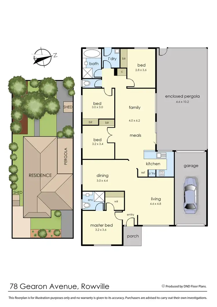 Floorplan of Homely house listing, 78 Gearon Avenue, Rowville VIC 3178