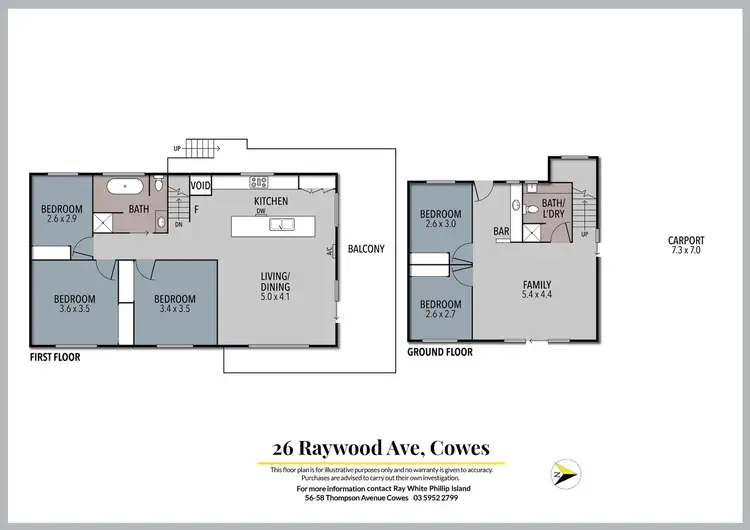 Floorplan of Homely house listing, 26 Raywood Avenue, Cowes VIC 3922