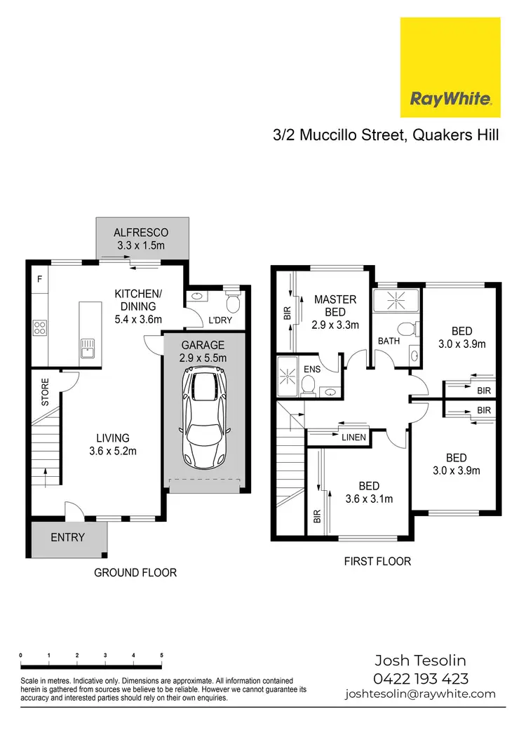 Floorplan of Homely townhouse listing, 3/2 Muccillo Street, Quakers Hill NSW 2763