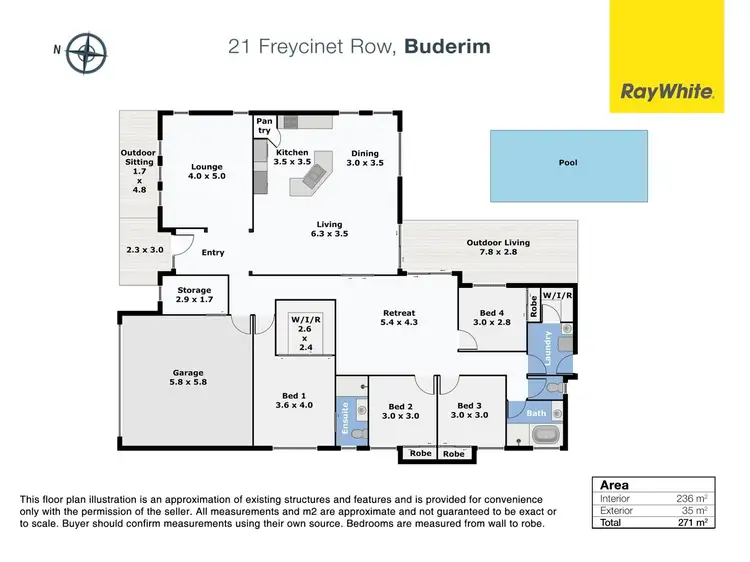 Floorplan of Homely house listing, 21 Freycinet Row, Buderim QLD 4556