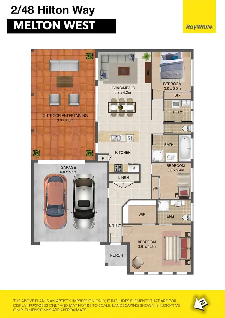 Floorplan of Homely house listing, 2/48 Hilton Way, Melton West VIC 3337