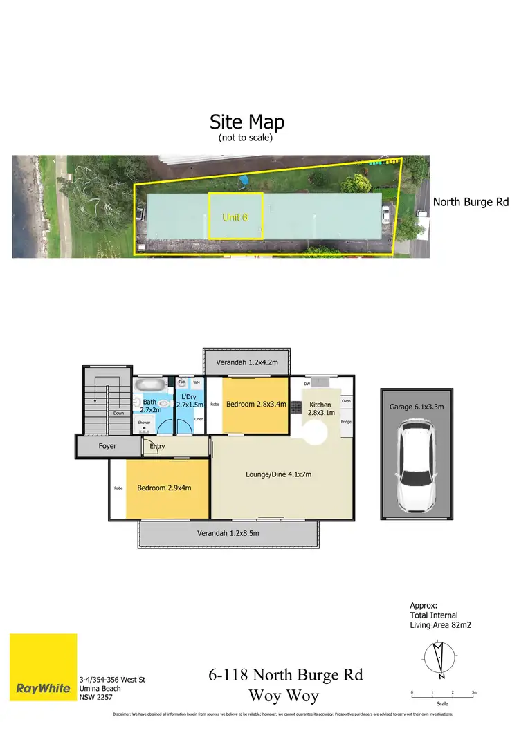 Floorplan of Homely unit listing, 6/118 North Burge Road, Woy Woy NSW 2256