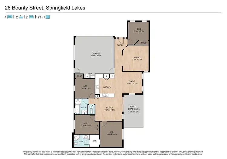 Floorplan of Homely house listing, 26 Bounty Street, Springfield Lakes QLD 4300