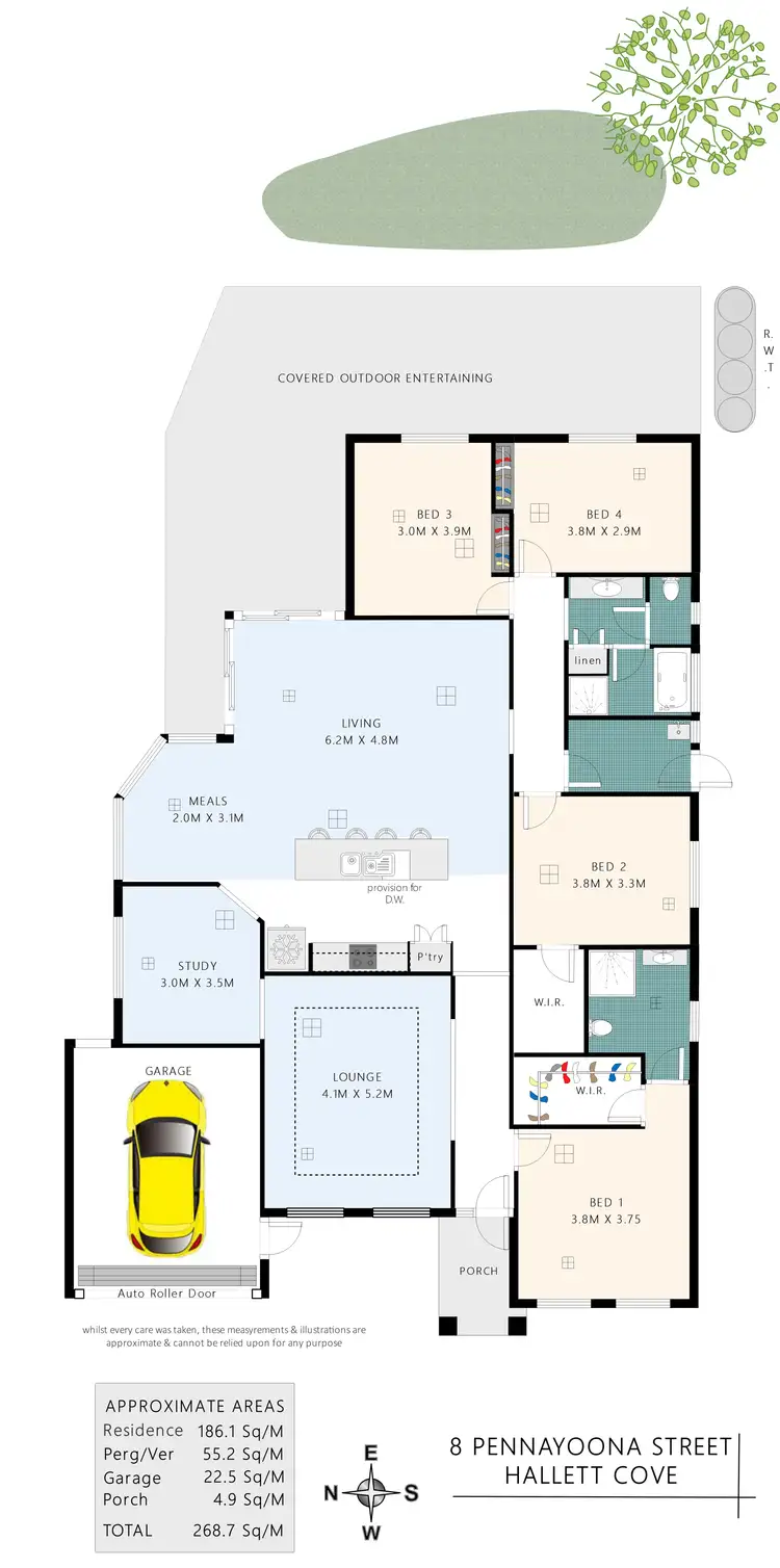 Floorplan of Homely house listing, 8 Pennayoona Street, Hallett Cove SA 5158