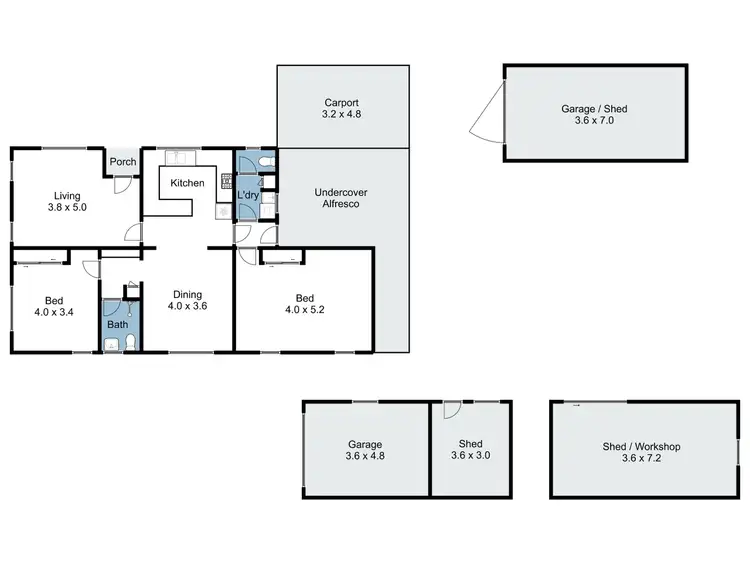Floorplan of Homely house listing, 20 Oak Avenue, Benalla VIC 3672