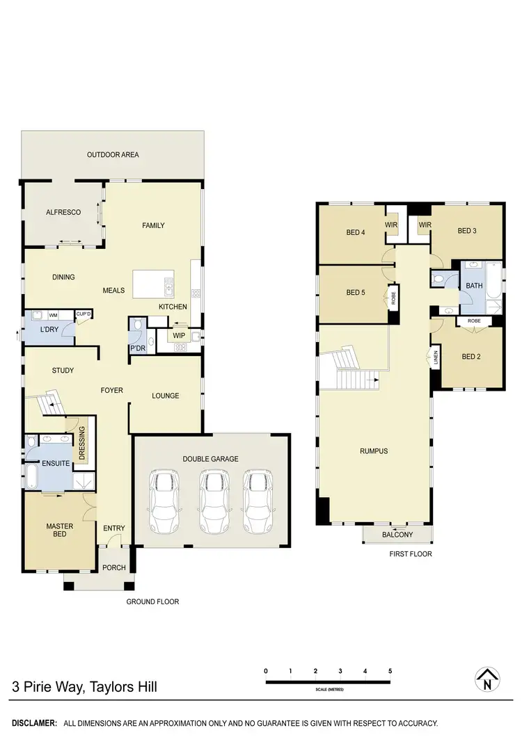 Floorplan of Homely house listing, 3 Pirie Way, Taylors Hill VIC 3037