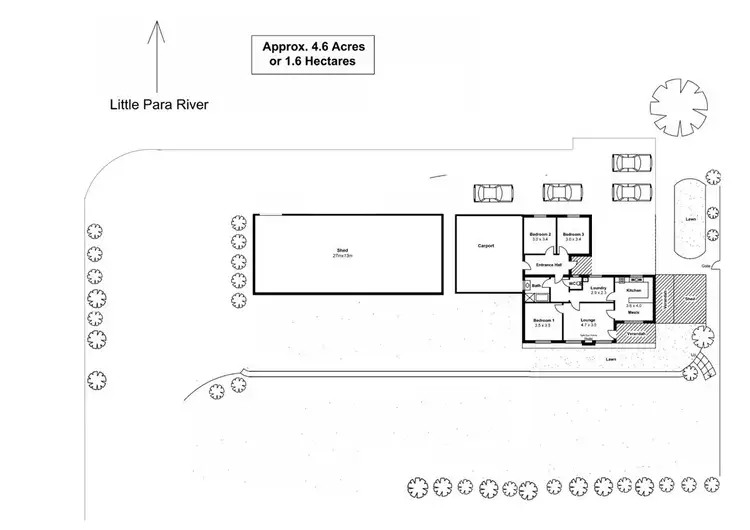 Floorplan of Homely house listing, 437 Lower Hermitage Road, Lower Hermitage SA 5131