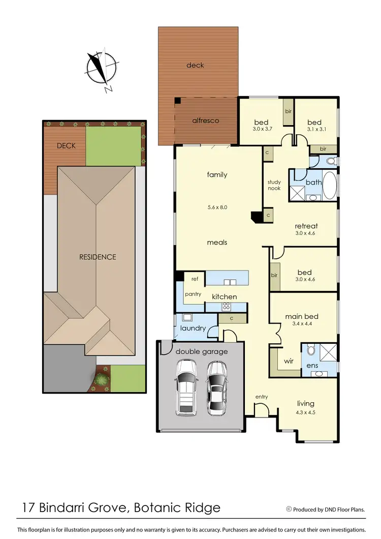 Floorplan of Homely house listing, 17 Bindarri Grove, Botanic Ridge VIC 3977