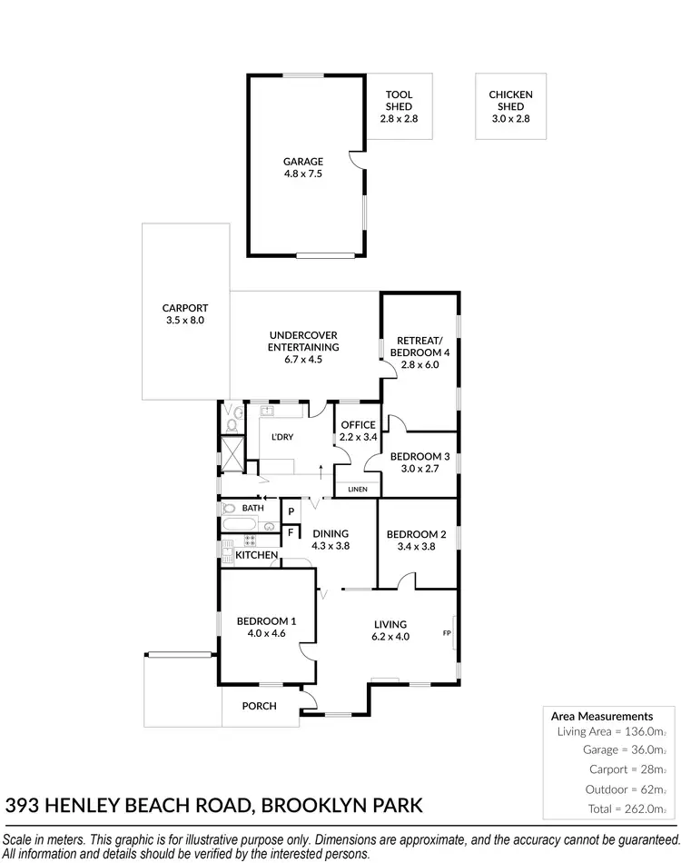 Floorplan of Homely house listing, 393 Henley Beach Road, Brooklyn Park SA 5032