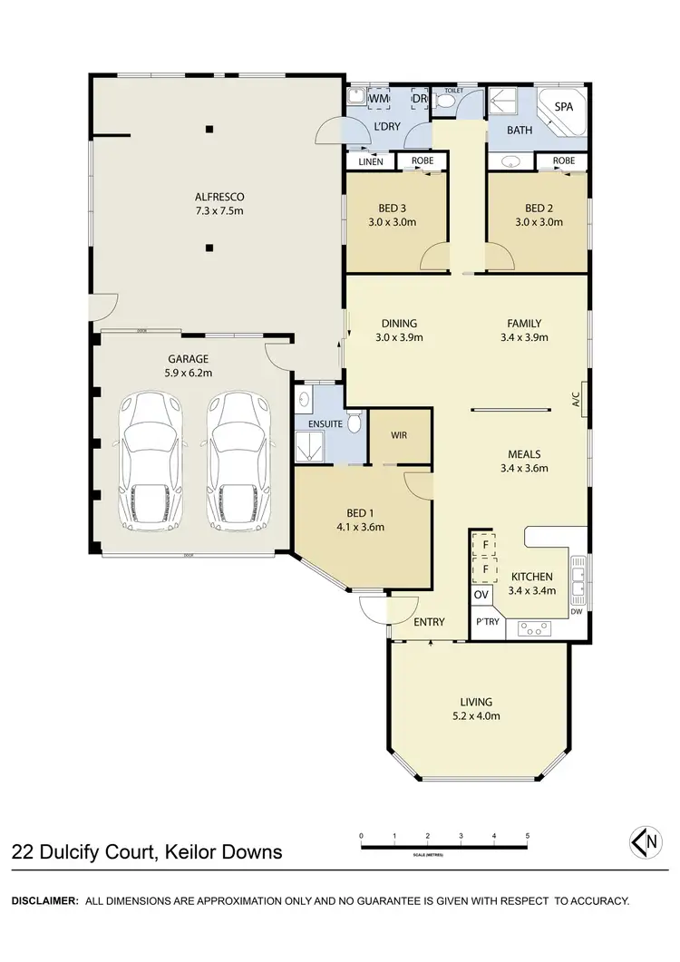 Floorplan of Homely house listing, 22 Dulcify Court, Keilor Downs VIC 3038