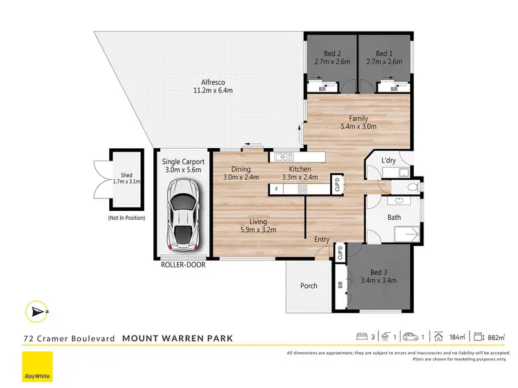 Floorplan of Homely house listing, 72 Cramer Boulevard, Mount Warren Park QLD 4207