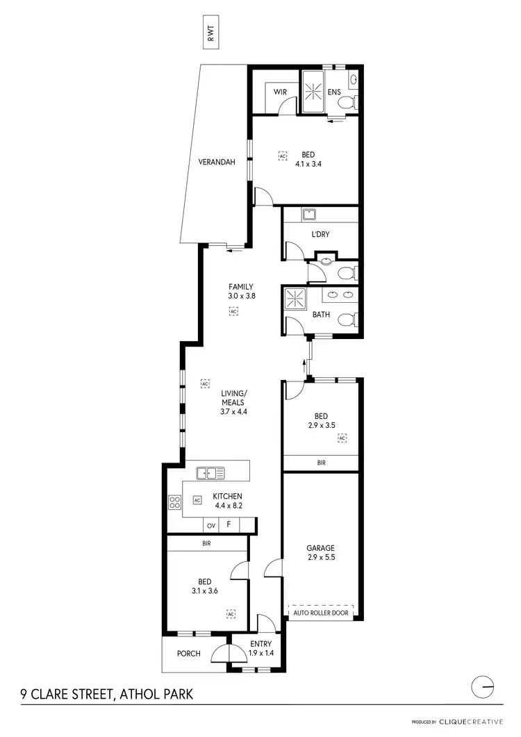 Floorplan of Homely house listing, 9 Clare Street,, Athol Park SA 5012