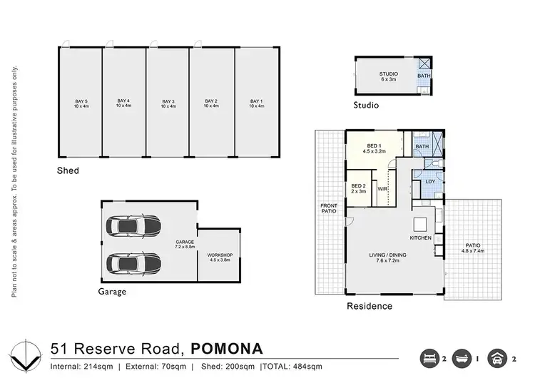 Floorplan of Homely house listing, 51 Reserve Street, Pomona QLD 4568