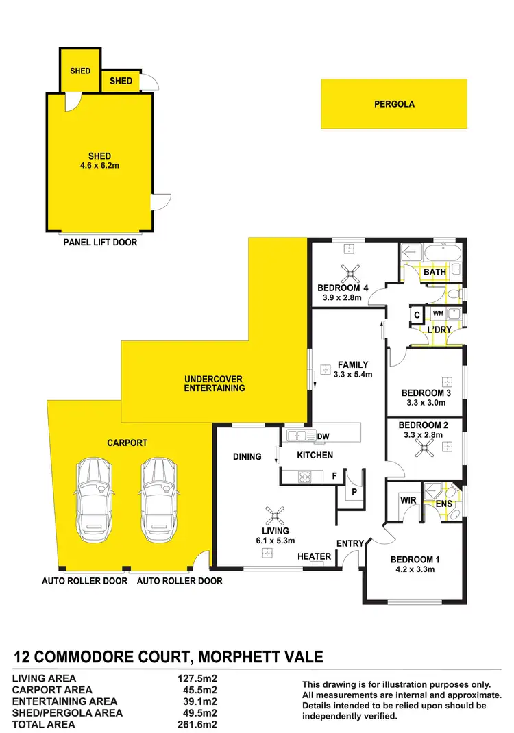 Floorplan of Homely house listing, 12 Commodore Court, Morphett Vale SA 5162