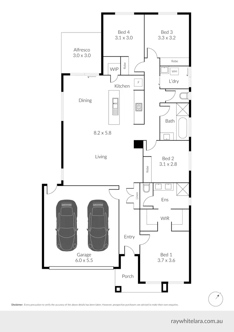 Floorplan of Homely house listing, 28 Botanical Drive, Lara VIC 3212