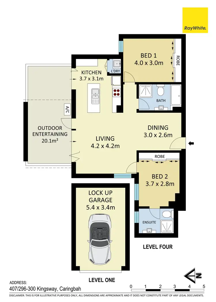 Floorplan of Homely apartment listing, 407/296-300 Kingsway, Caringbah NSW 2229