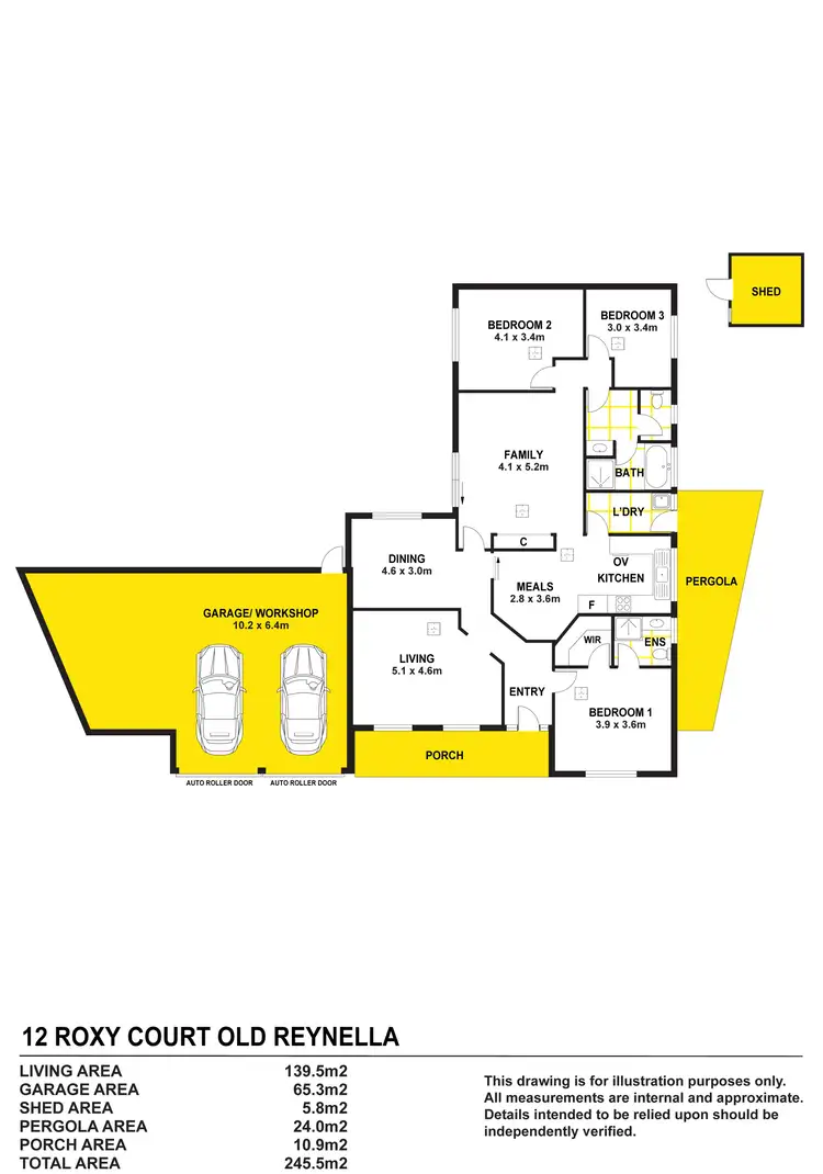 Floorplan of Homely house listing, 12 Roxy Court, Old Reynella SA 5161