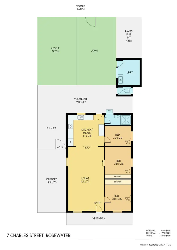Floorplan of Homely house listing, 7 Charles Street, Rosewater SA 5013