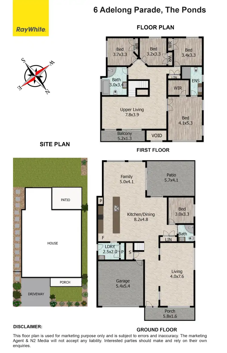 Floorplan of Homely house listing, 6 Adelong Parade, The Ponds NSW 2769