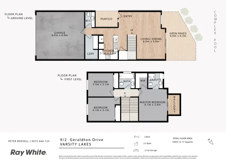 Floorplan of Homely house listing, 9/2 Geraldton Drive, Varsity Lakes QLD 4227
