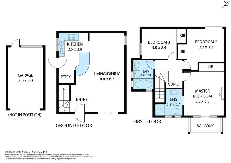 Floorplan of Homely townhouse listing, 2/4 Clydesdale Avenue, Annerley QLD 4103