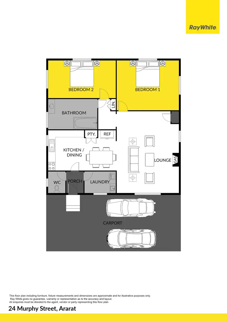 Floorplan of Homely house listing, 24 Murphy Street, Ararat VIC 3377