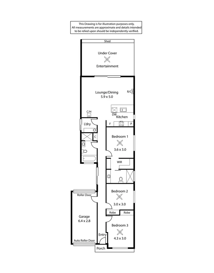 Floorplan of Homely house listing, 25 Lucerne Grove, Findon SA 5023
