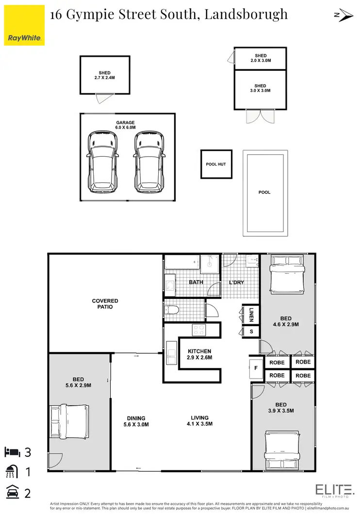 Floorplan of Homely house listing, 16 Gympie Street South, Landsborough QLD 4550