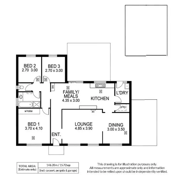 Floorplan of Homely house listing, 16 Medina Street, Aberfoyle Park SA 5159