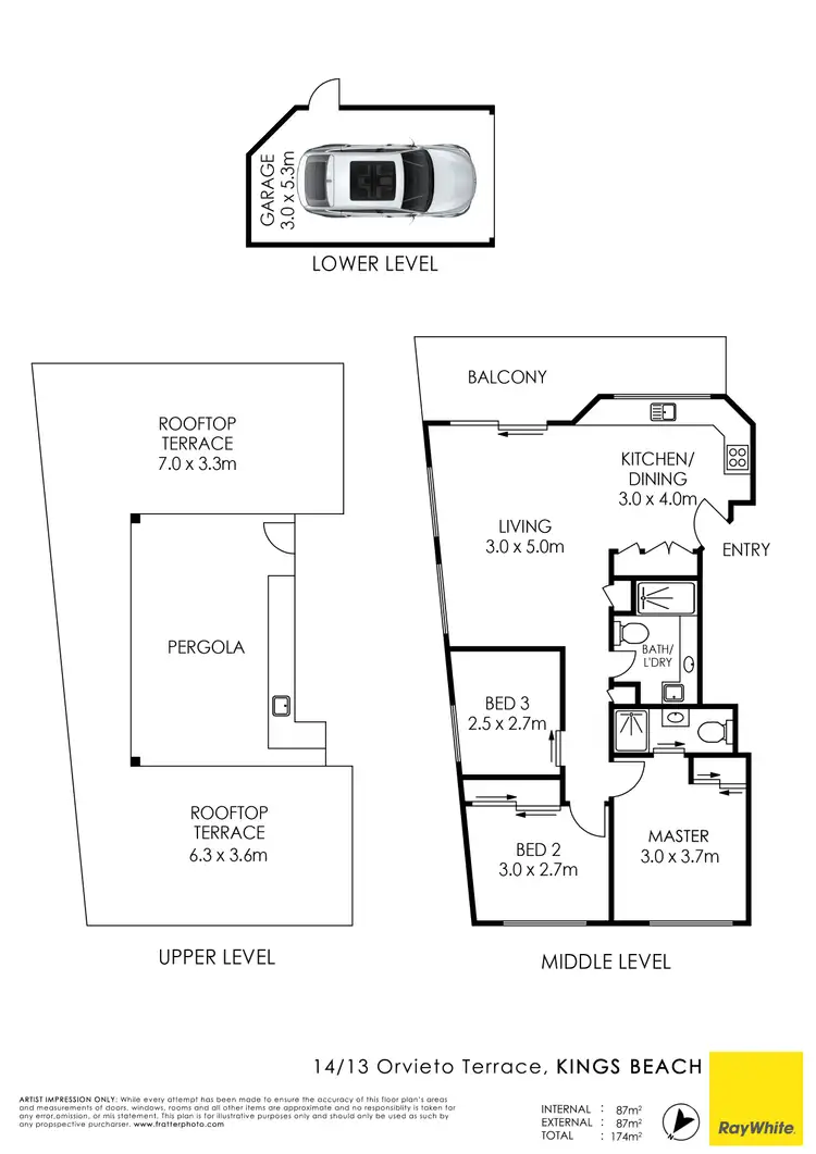 Floorplan of Homely unit listing, Unit 14/13 Orvieto Terrace, Kings Beach QLD 4551