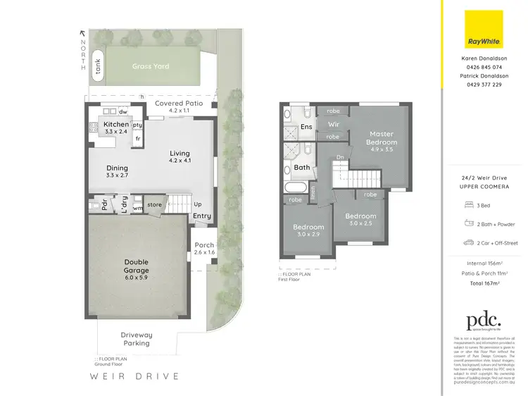 Floorplan of Homely townhouse listing, 24/2 Weir Drive, Upper Coomera QLD 4209