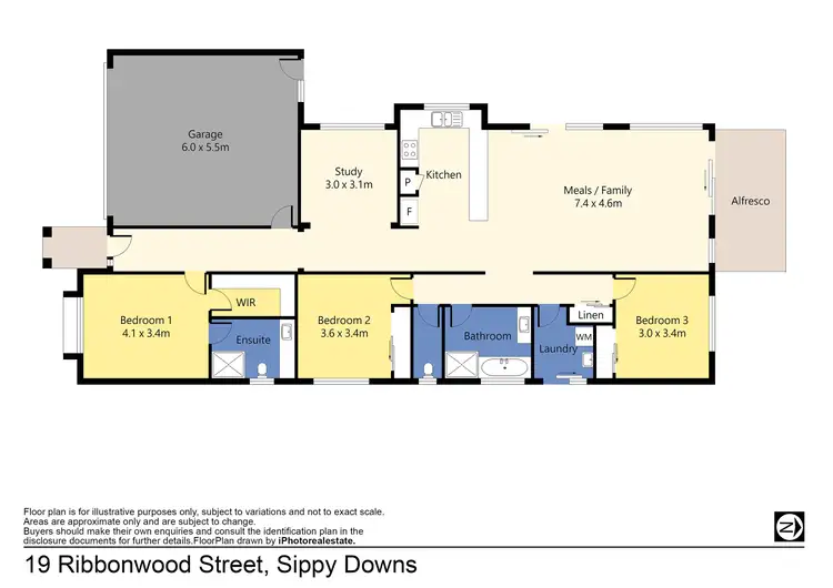 Floorplan of Homely house listing, 19 Ribbonwood Street, Sippy Downs QLD 4556