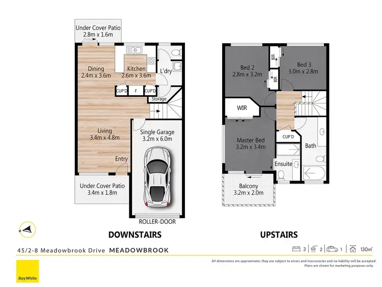 Floorplan of Homely townhouse listing, 45/2-8 Meadowbrook Drive, Meadowbrook QLD 4131