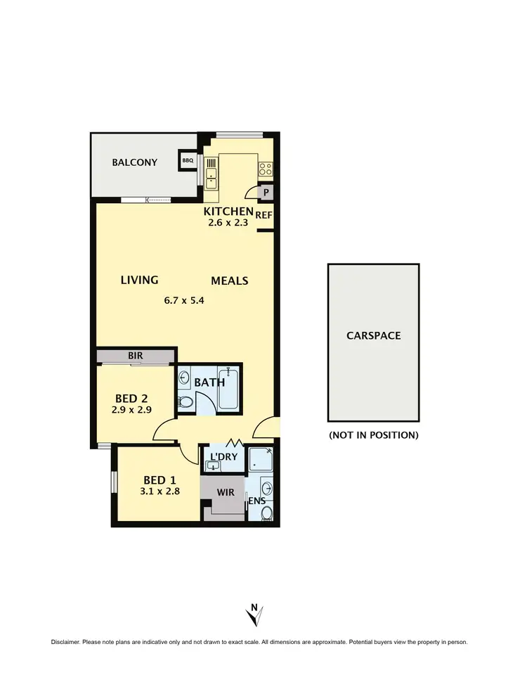 Floorplan of Homely unit listing, 201/24-26 Merri Street, Brunswick VIC 3056