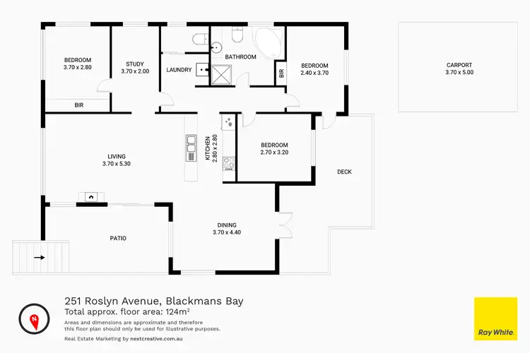 Floorplan of Homely house listing, 251 Roslyn Avenue, Blackmans Bay TAS 7052
