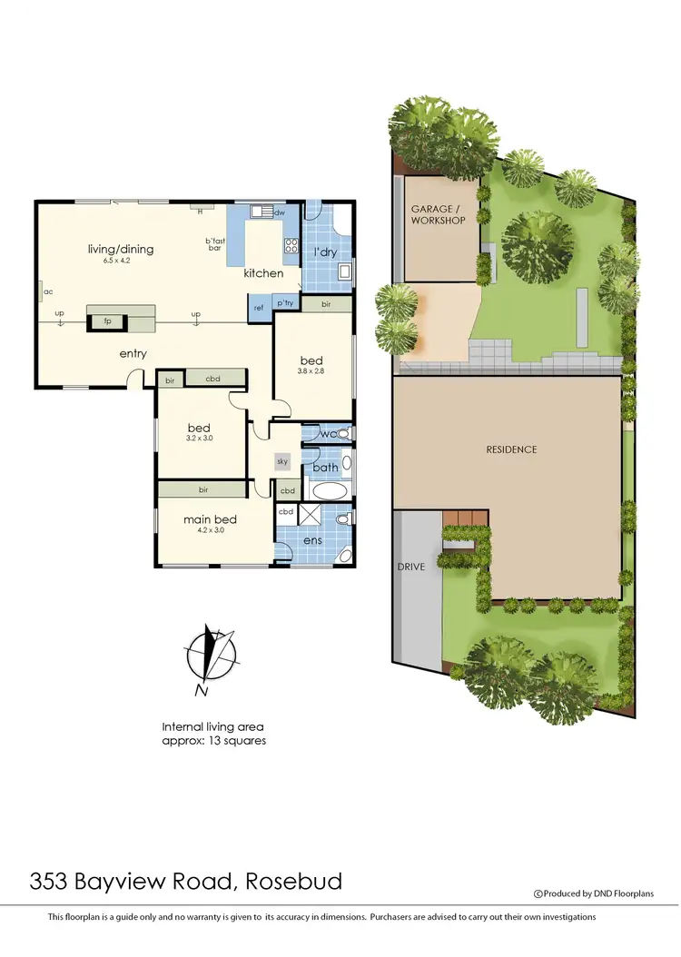 Floorplan of Homely house listing, 353 Bayview Road, Rosebud VIC 3939