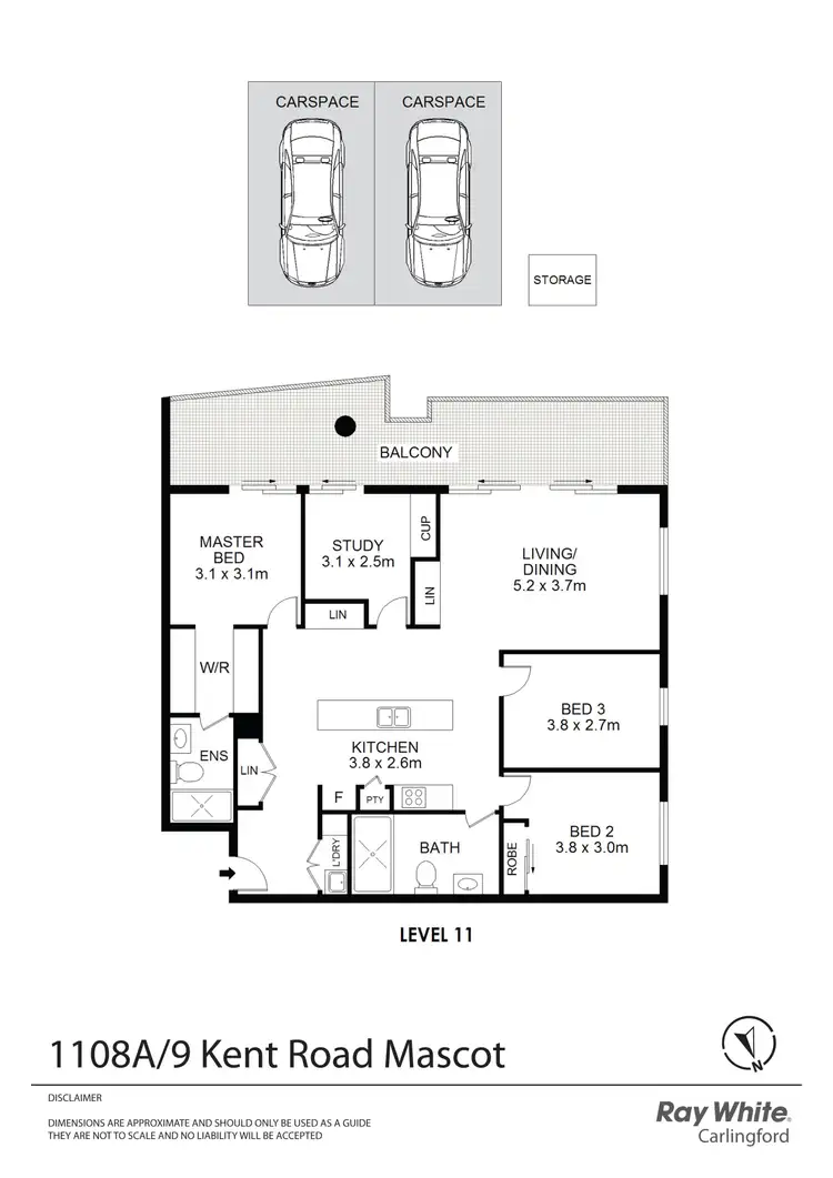 Floorplan of Homely apartment listing, 1108A/7-9 Kent Road, Mascot NSW 2020