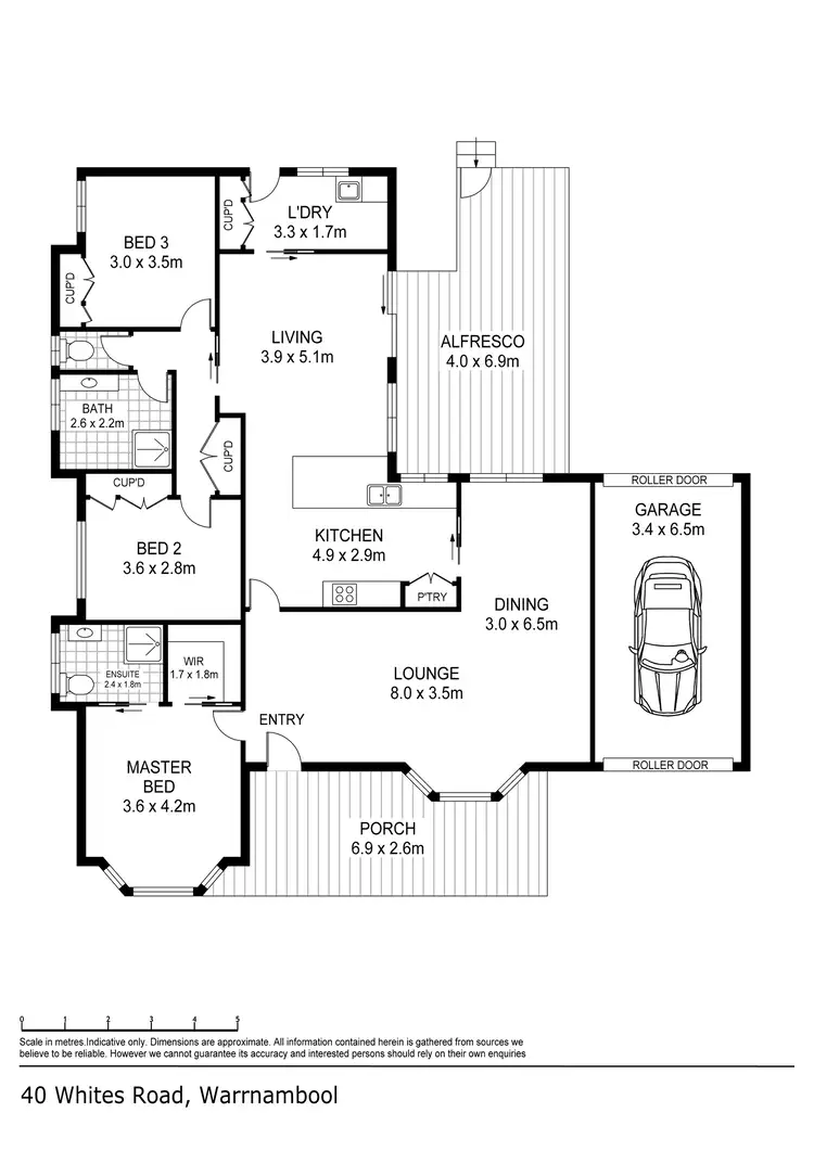 Floorplan of Homely house listing, 40 Whites Road, Warrnambool VIC 3280