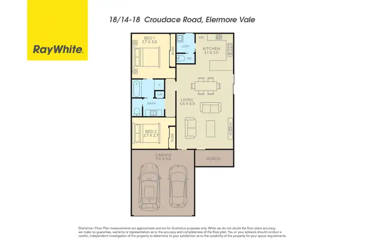 Floorplan of Homely unit listing, 18/14-18 Croudace Road, Elermore Vale NSW 2287