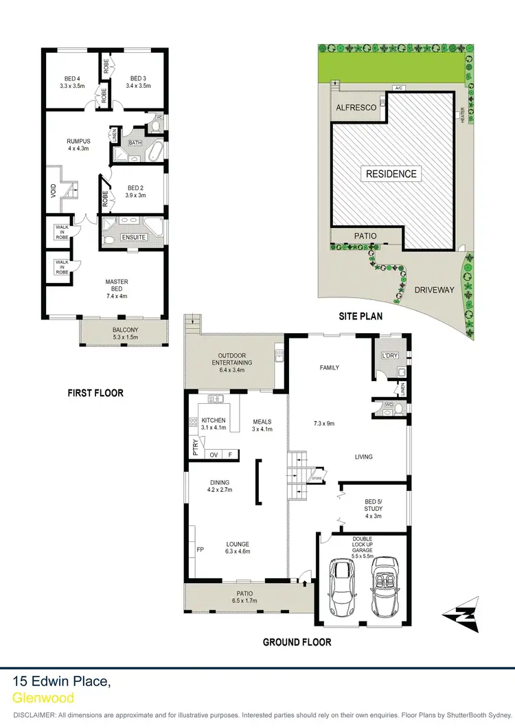 Floorplan of Homely house listing, 15 Edwin Place, Glenwood NSW 2768