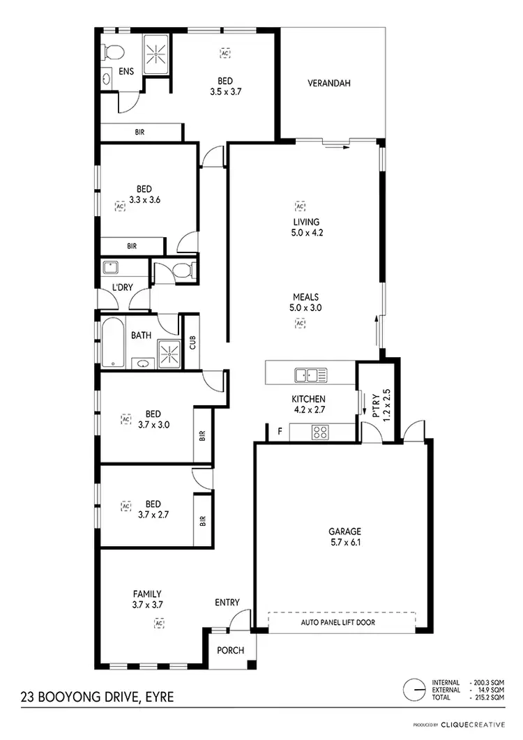 Floorplan of Homely house listing, 23 Booyong Drive, Eyre SA 5121