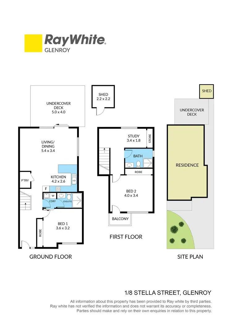 Floorplan of Homely unit listing, 1/8 Stella Street, Glenroy VIC 3046