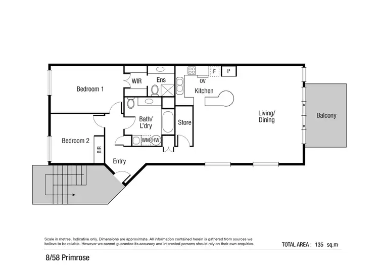Floorplan of Homely unit listing, 8/58-60 Primrose Street, Belgian Gardens QLD 4810