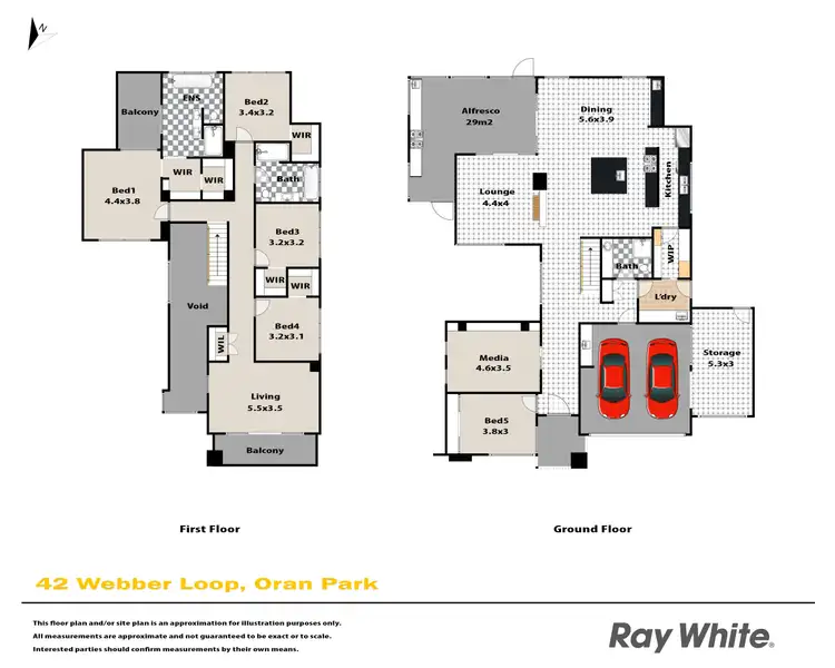Floorplan of Homely house listing, 42 Webber Loop, Oran Park NSW 2570